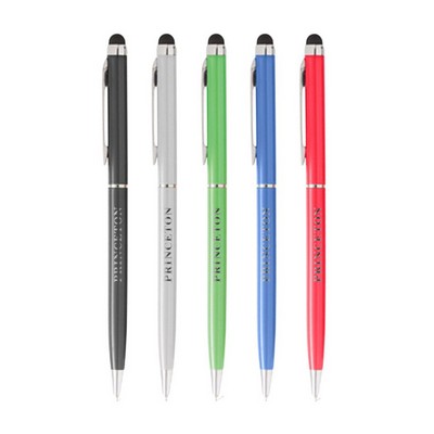 Union Printed - Slim Stylus Ballpoint Twist Metal Pen