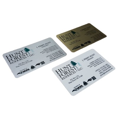 Aluminum Business Cards