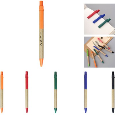 ABS Eco-Friendly Kraft Paper Ballpoint Pen