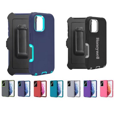 iBank ® Ultra Shockproof Case with Belt Clip and Kickstand compatible with Galaxy S25 Ultra