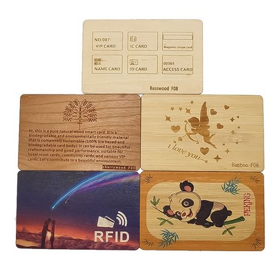 Eco Smart Digital RFID NFC Bamboo Business Wooden Card