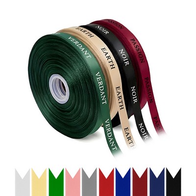 Custom 5/8'' Single-Faced Satin Gift Ribbon