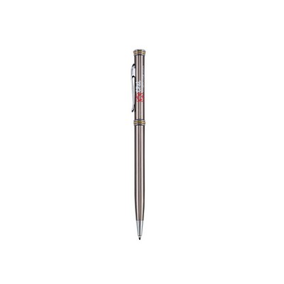 Metallic Ballpoint Twist Pen - Gunmetal