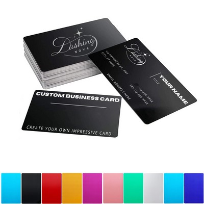 Custom Aluminum Business Name Card