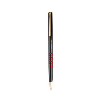 Slim Twist Action Ballpoint Pen / Gold Trim